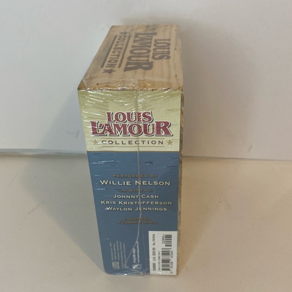 Louis L'amour Collection 7 Stories on 4 Compact Discs Featuring Willie Nelson - Picture 2 of 4